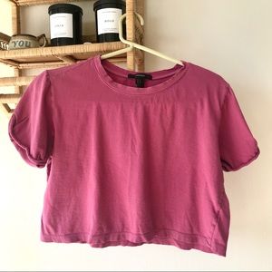 Forever21 pink crop top